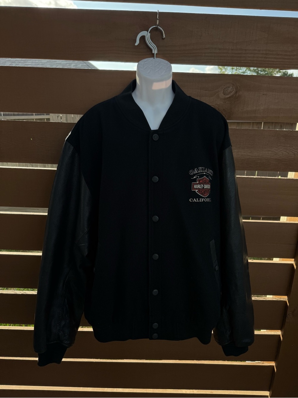 Harley-Davidson Men’s Black Varsity Jacket 2XL